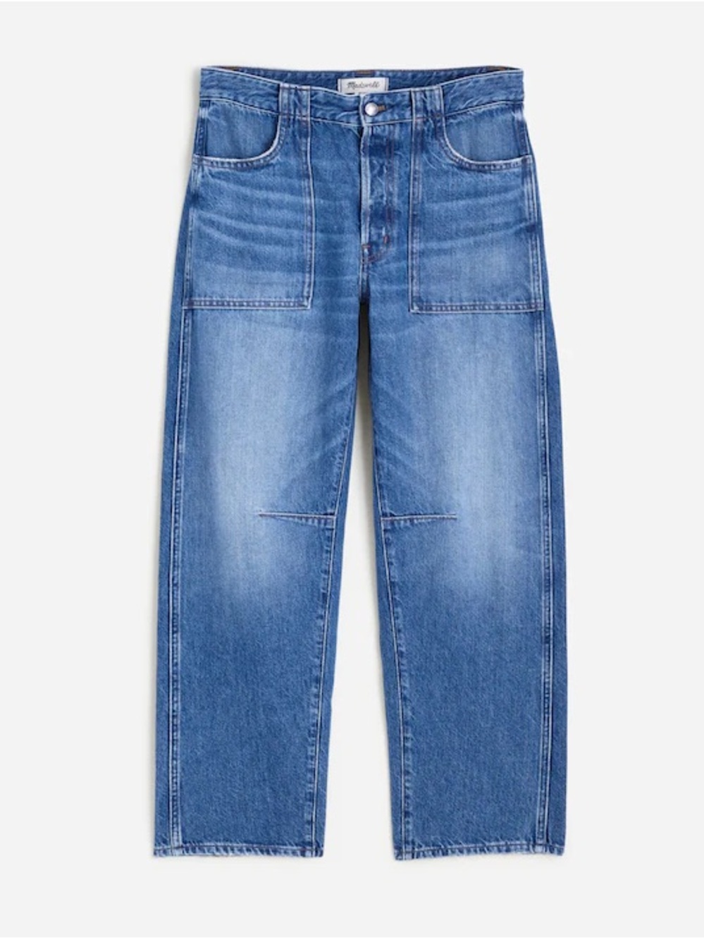 Madewell The Darted Barrel-Leg Jean